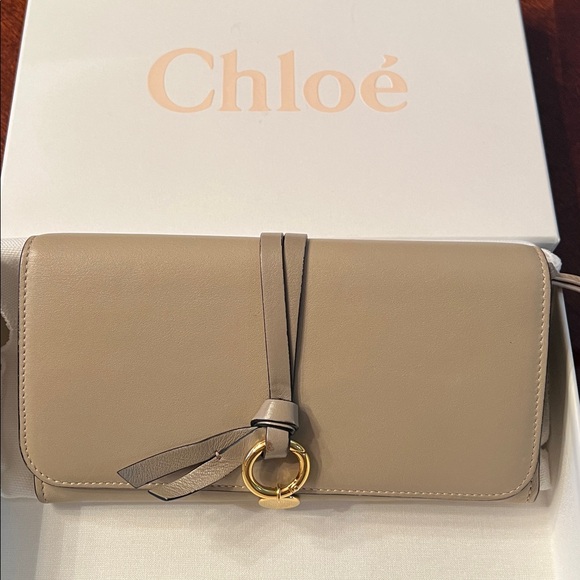 Handbags - Chloé Beige Leather Wallet EUC the leather on this wallet is like butter!